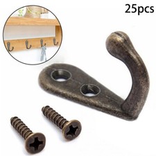 Ménage Crochet Fournitures Vintage Mural Monté en Alliage de Zinc Bronze Cintre