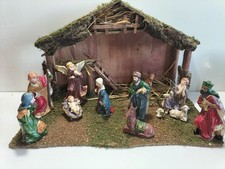 CRECHE DE NOEL / ETABLE BOIS /