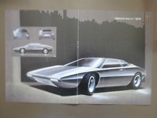 POSTER LAMBORGHINI URRACO RALLY - 1974 -  44 x 28 cm