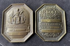 France - 2 belles plaques de