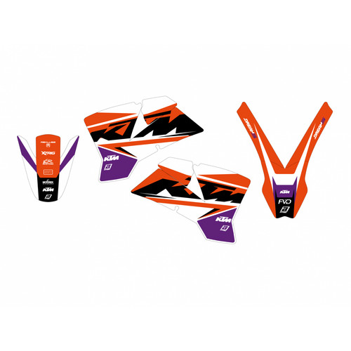 Set graphiques adhésifs ktm - set,