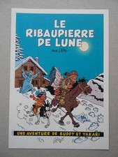 Superbe ex-libris EXEM Hommage à DERIB ( Les Aventures de LANCEVAL ) 15x21cm