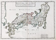 Japon Carte Map Gravure Briet En Cuivre 1657