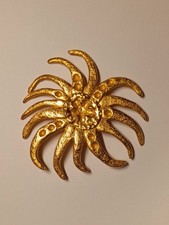 Broche Soleil Vintage 1990's