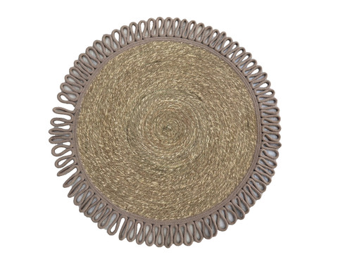 Tapis rond tissé - , la