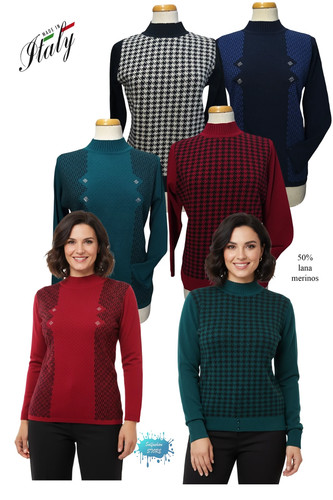 Maglia femme col - maglia, roulé