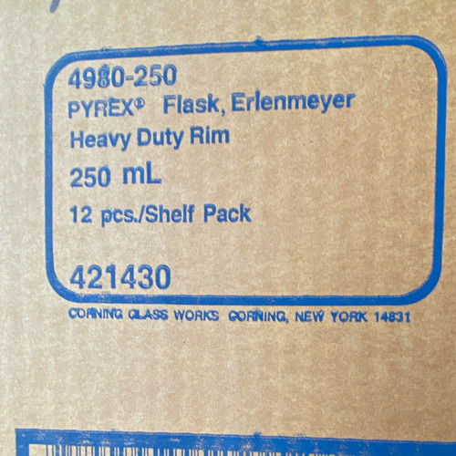 Pyrex 4980 250 - pyrex, erlenmeyer