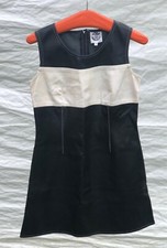 Vintage Très Belle Robe TIM BARGEOT Paris Taille 1 Courte Noir Style Années 60