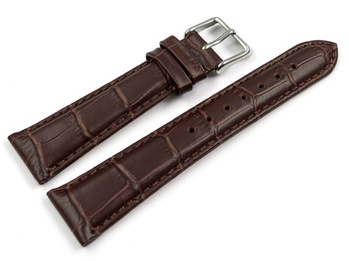 Bracelet montre grain - , croco