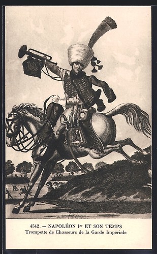 Cpa kavallerie trompette de - kavallerie,,