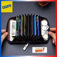 Porte-Cartes Cuir RFID Homme