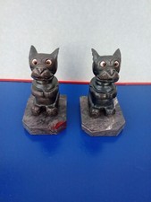 Paire De Serre Livres Bouledogues Français Signée Hyppolite Moreau ( 1832-1927)