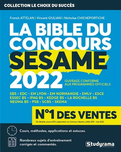 Bible concours sesame - concours,