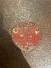 Ancienne Plaque SNCF Ronde Deco Loft Wagon Locomotive Industriel