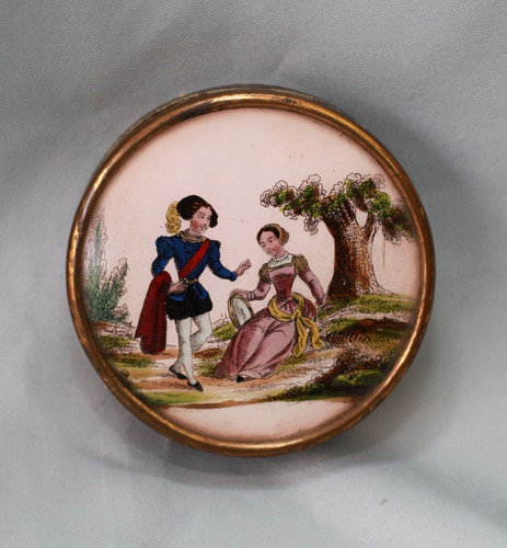 Boîte ronde ancienne - , en