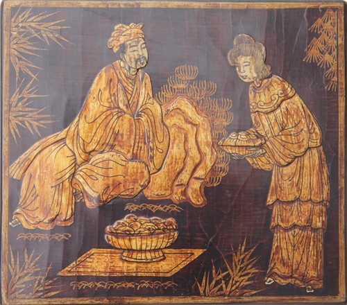 Laque sur bois chinoise - bois,
