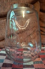 globe ancien de  lampe tempete en verre (coq LD - Paris)