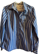 GAASTRA chemisier taille L ou 40 bleu blanc