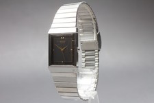Montre Homme Vintage 1986 [Exc+4] SEIKO Chariot 7321-5600 Noir Carré Quartz 23mm