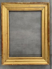 Cadre ancien doré à la feuille, XIXème siècle