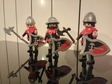 Playmobil lot 3 chevaliers à