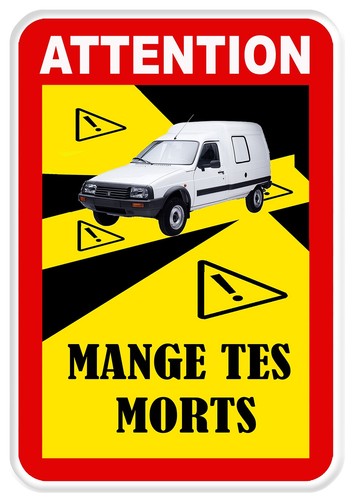 Sticker mange tes - mange, morts