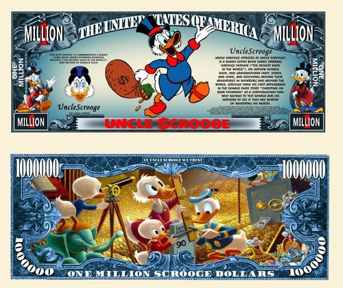 Picsou billet 1 million - picsou,