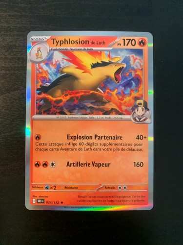 Carte pokémon holo typhlosion - carte,