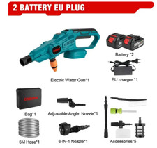 Nettoyeur haute pression laveuse pistolet de lavage sans fil + 2 batterie +acess