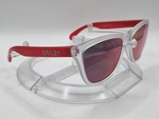 Oakley Frogskins Matte Clear - Pink / Torch Iridium Rare Colorblock Collection