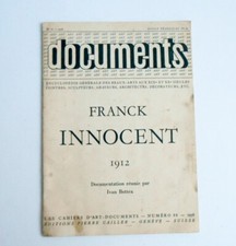 FRANCK INNOCENT . Ed pierre Cailler ,1958 . Avec un envoi du peintre.