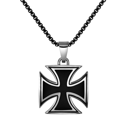 Croix fer pendentif avec ou - de,