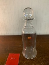 Carafe bouchon rond à whisky ou cognac en cristal de Baccarat
