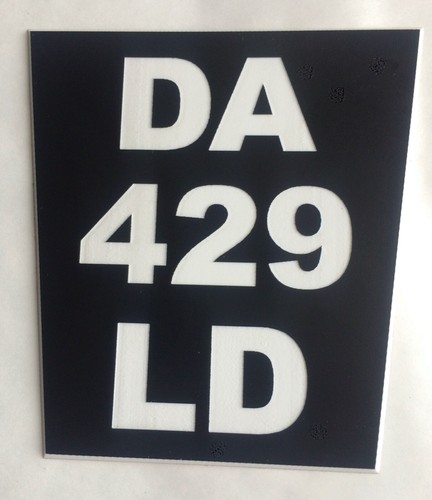 Plaque noire style - plaque,