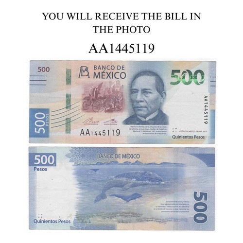 500 pesos mexico - bill, billete