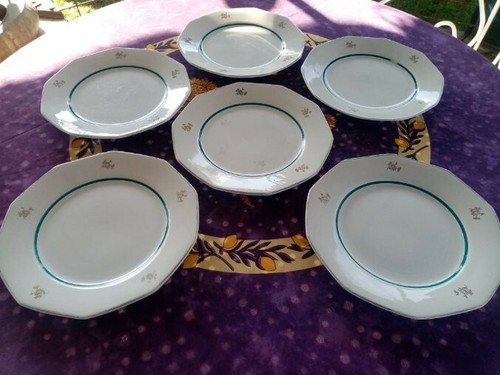 Assiettes plates moulin des - 6,