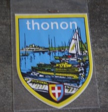 Vintage petit autocollant / stickers 70s )) THONON 