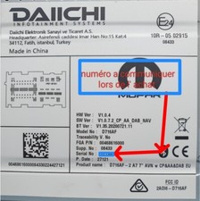 Code autoradio FIAT DAIICHI  FIORINO LINEA LANCIA QUBO  Continental VP1,VP2 Czec