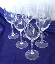 6 VERRES À VIN ROUGE CRISTAL