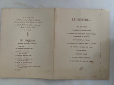 Ancien menu CLUB DES 100 kilos DE L'ORLEANAIS Hôtel de la poste 6 avril 1959