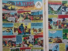 Document.." La Terre en rond " en BD...2CV Citroën fait le Tour du Monde