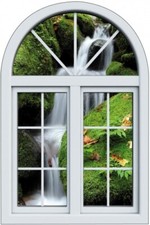 Sticker Fenêtre trompe l'oeil