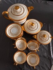 Service à thé et service à café porcelaine de limoges bon état 