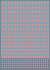 Décalcomanie à l'eau, 1:43, Logo CRS, Format A6, maquette, custom, diorama