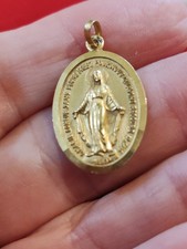 Medaille vierge or 18 carats