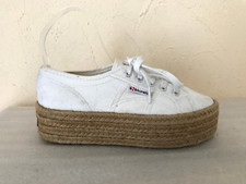 SUPERGA - TENNIS ESPADRILLE - COTON BLANC - P.35,5 EU