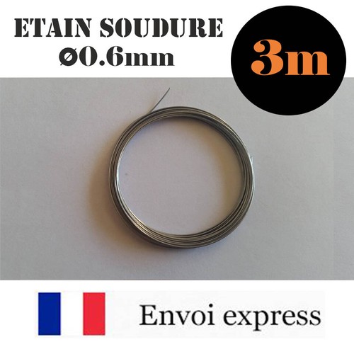 Fil etain pour soudure - 3m,