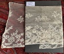 dentelle ancienne: 1 mètre Chantilly blanche