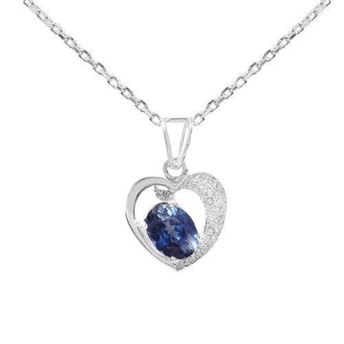 Collier saphir bleu - saphir,