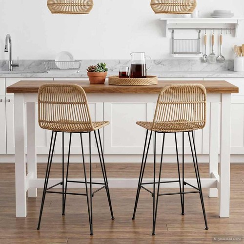 Tabouret bar pcs rattan - bar,